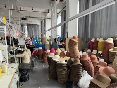 溫嶺新鄉賢“帽助·共富工坊” 戴好群眾共富帽，編織紡織材料小簾的致富夢